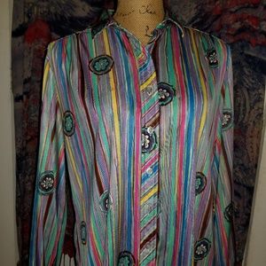 Vintage button down long sleeved shirt